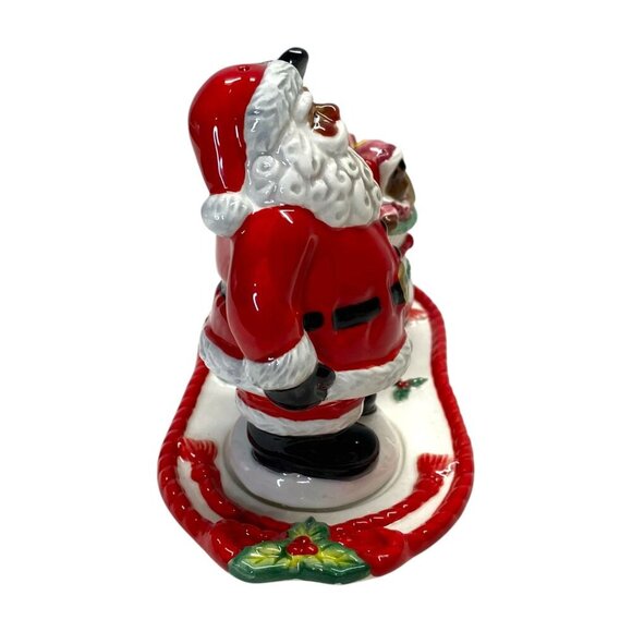 Corner Ruby CR Santa Gift Bag Christmas Salt & Pepper Shaker Set Table Decor - Picture 4 of 6